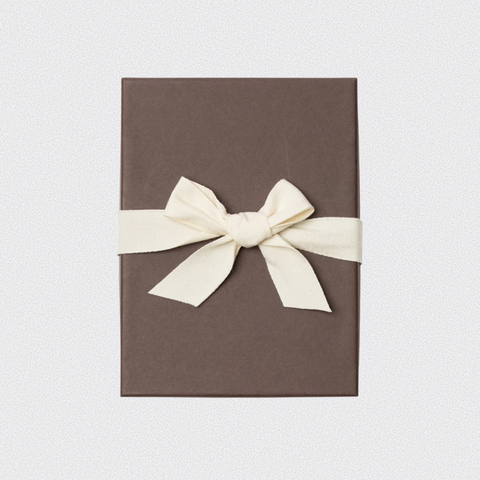 Brown with Cream Ribbon